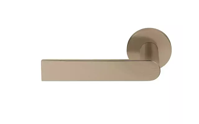 Gatdeel Links PVD licht brons Piet Boon Arc PBA100-G op verende rozet